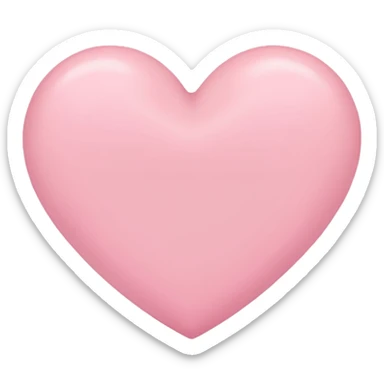 Pink pastel heart sticker