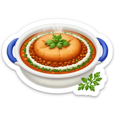 Steaming pav bhaji sticker