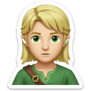 link from ocarina of time sticker
