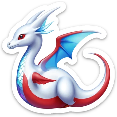 Dragonair-Latias-Fakémon-hybrid-creature (full body)  sticker
