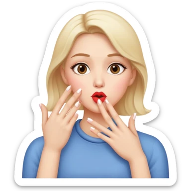 Me blowing kisses  sticker