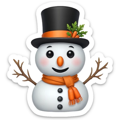 snowman sticker