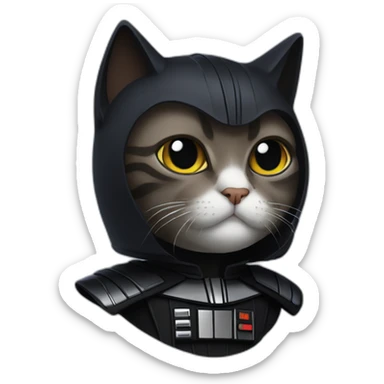 Cat dar vader sticker