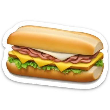 Hoagie sandwich sticker
