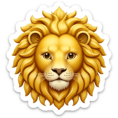 persian lion and sun sticker