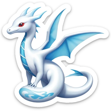 Dragonair-Latias-Fakémon-hybrid-creature (full body)  sticker