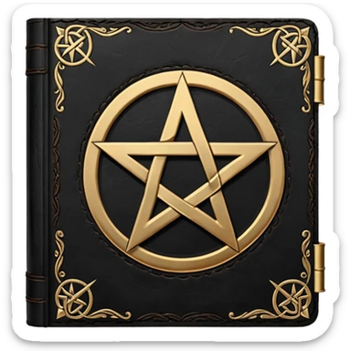 black magic book sticker