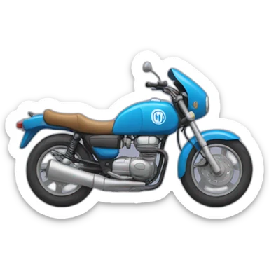 Un chat qui conduit une moto sticker