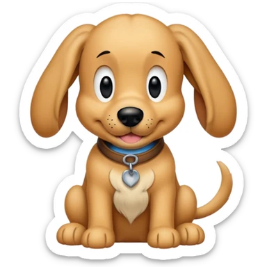 Disney character Pluto, Mickey Mouse's dog sticker