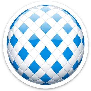 Bavarian flag with blue and white lozenges sticker
