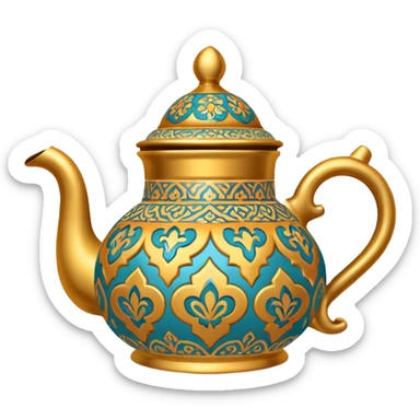 moroccan style teapot sticker