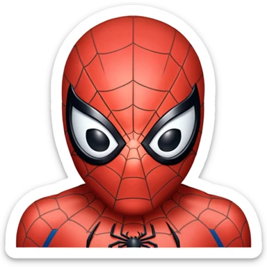 Make me a emoji of Spider-Man’s head sticker
