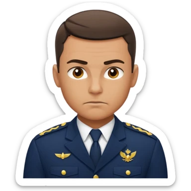 big powerful pumped-up fighter of the navy sticker