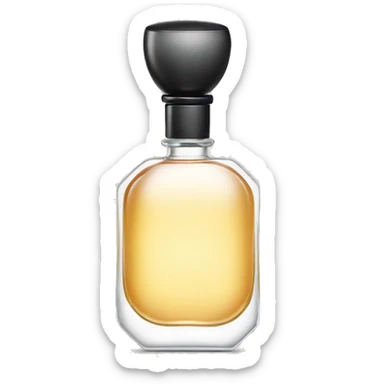 Perfume bottle in shape of a man's body sticker