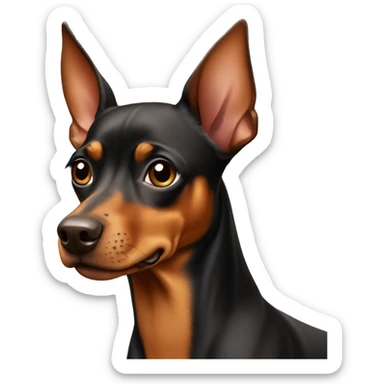 Caramel Pinscher sticker