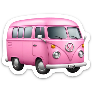Pink van  sticker