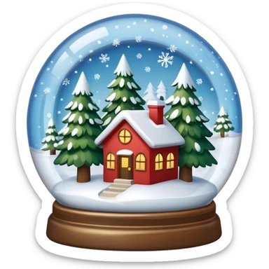 snow-globe sticker