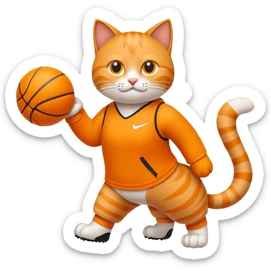 Bitte mach mir eine Katze mit Nike Sachen  sticker