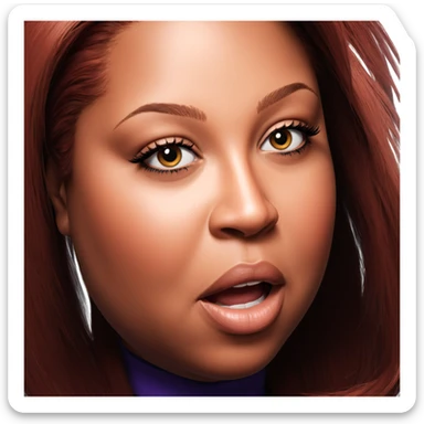 realistic portrait of a girl sticker