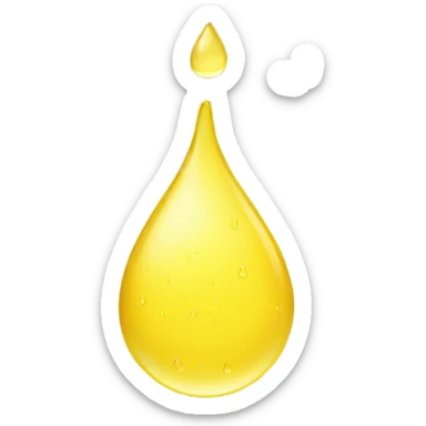 yellow water droplets  sticker