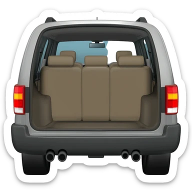 a big SUV, spacious enough to fit several girls in the backseat. sticker