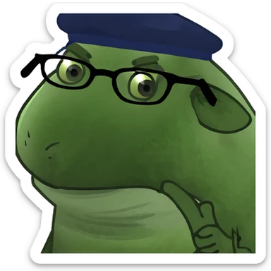 sheep that frowns  sticker