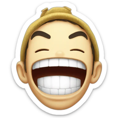 Luffy laugh sticker