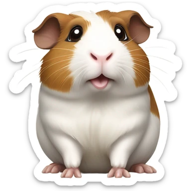 Guinea pig praying sticker