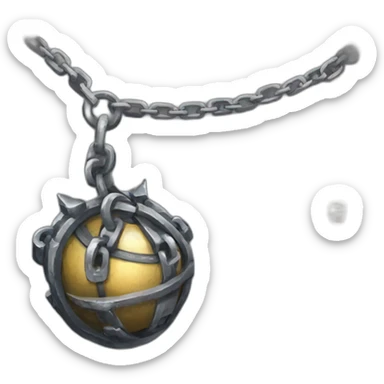 Twilight Princess Weapon Ball & chain sticker