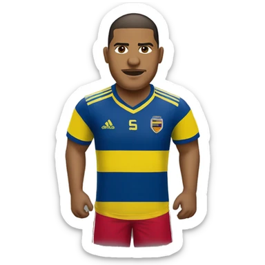 Salomon rondon con la playera de colombia sticker