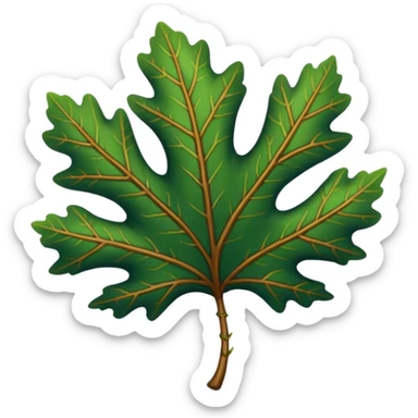 A sturdy oak leaf with deep green veins.































































 sticker