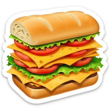 Sub sandwich sticker