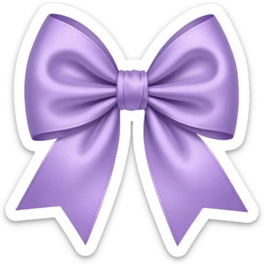 artsy bow delicate pastel purple colour sticker