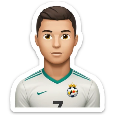 Cristiano Ronaldo football emojis sticker