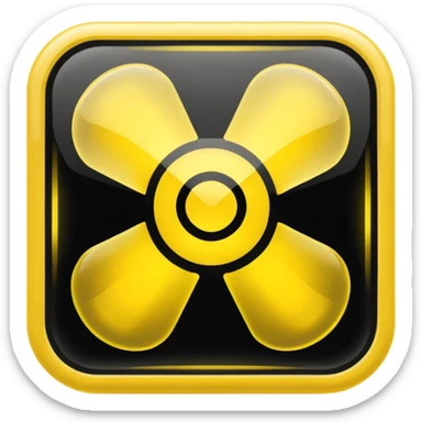 radon xray more yellow black only sticker