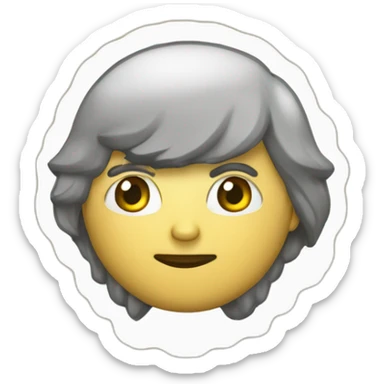 Володимир Зеленський Президент України з чорним волоссям sticker