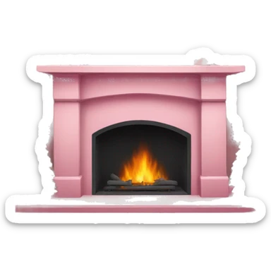 Winter Pink FirePlace sticker