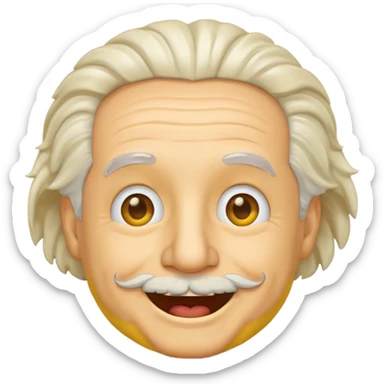 einstein emoji sticker