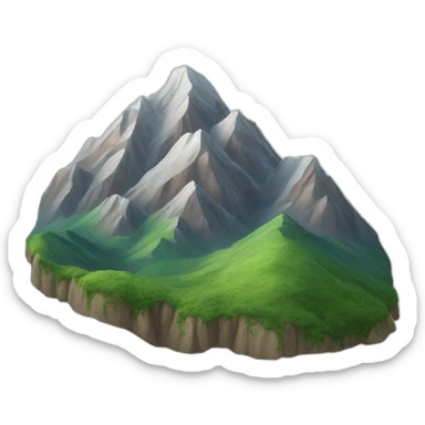 mountains sticker