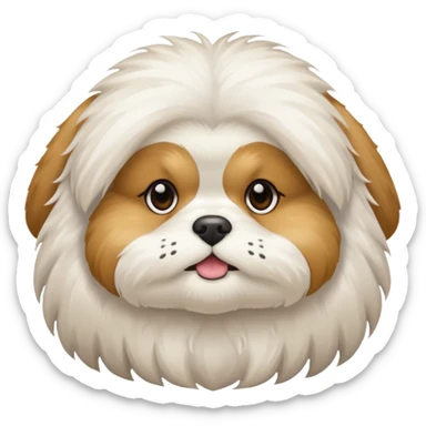 White shitzu sticker