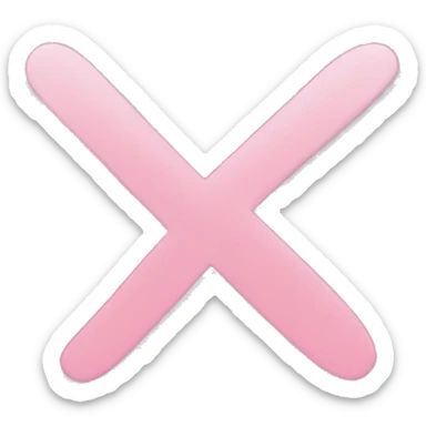 Light pink checkmark sticker