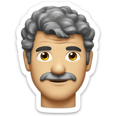 antonio banderas cartoon wearing shirt sticker