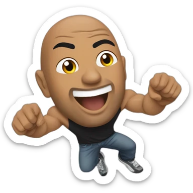 The rock qui fait un pouce en l'air sticker