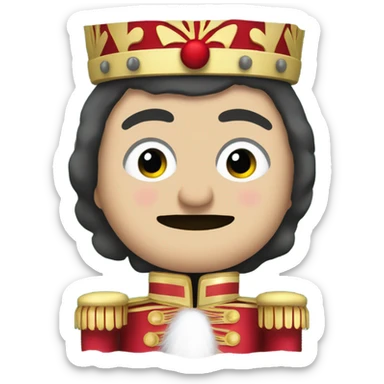 peewee herman as a nutcracker sticker