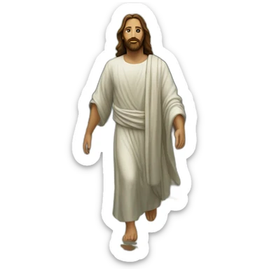 Jesus-walking-on-water sticker