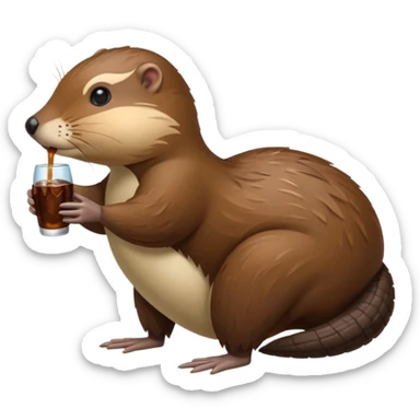 Haz un ornitorrinco es como cuerpo de nutria tiene pico cola de castor y patas de pato sticker
