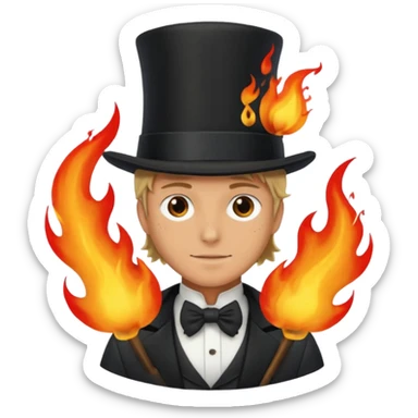 Sabo l'empereur des flammes de one piece sticker