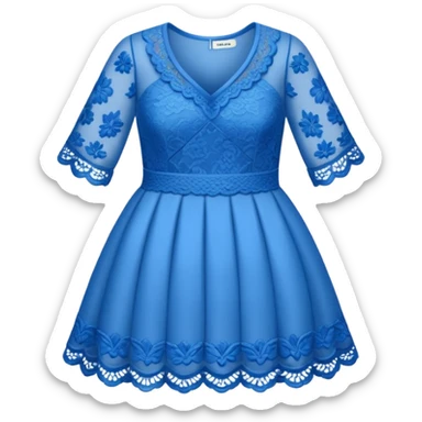 blue Lace Clothing sticker