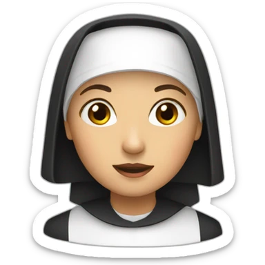 A nun sticker