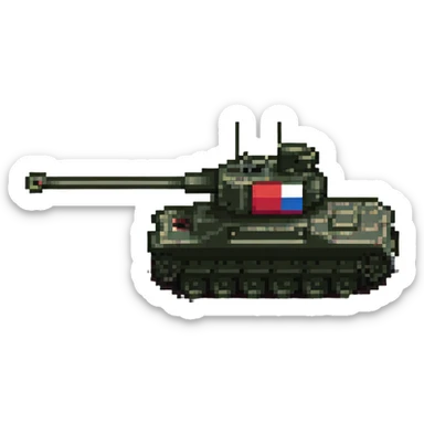 Russian tank sticker
